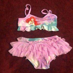 Little mermaid 2 piece bathing suit